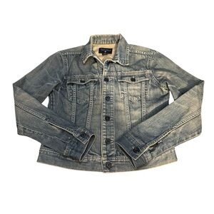Nautica Light Wash Blue Denim Jean Jacket